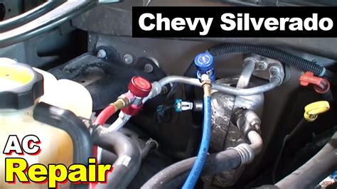 When your compressor kicks on, add freon to the correct pressure. . 2011 chevy silverado ac recharge port